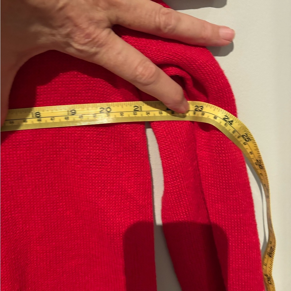 MaxMara Weekend Red Crew Neck Sweater linen - Picture 5 of 9